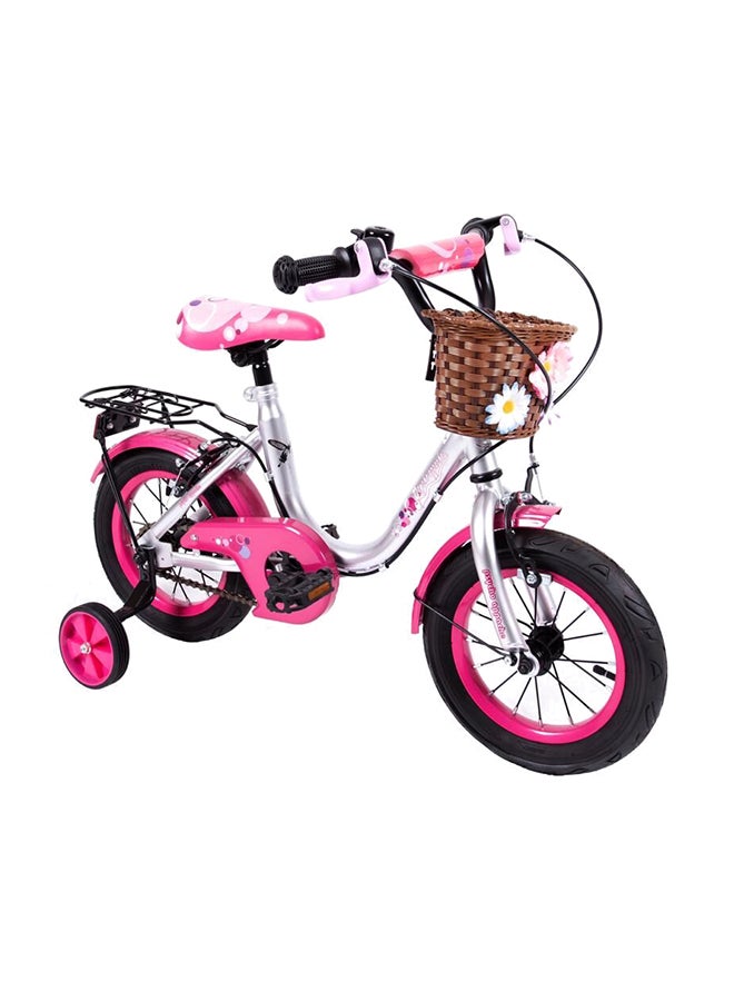 Metallic Bicycle With Basket And Back Carrier 12inch