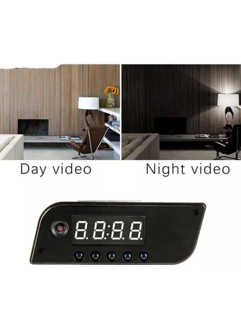 WiFi Spy Cameras, HD 1080P Security, Night Vision, Motion Detection Smart Alarm Clock. Perfect for Home & Office Security, digital camera, ring camera, alarm clock