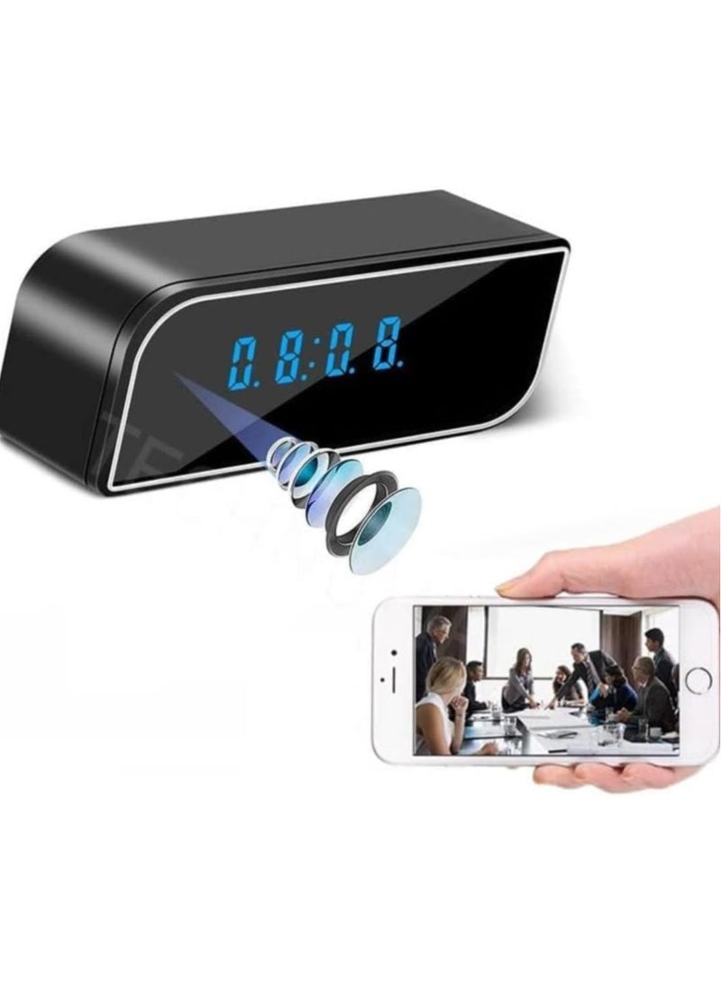 WiFi Spy Cameras, HD 1080P Security, Night Vision, Motion Detection Smart Alarm Clock. Perfect for Home & Office Security, digital camera, ring camera, alarm clock