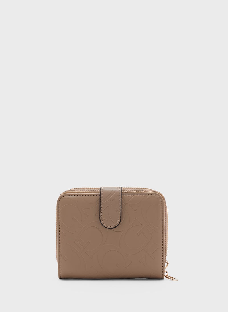 Reece Foldover Zip Small Wallet