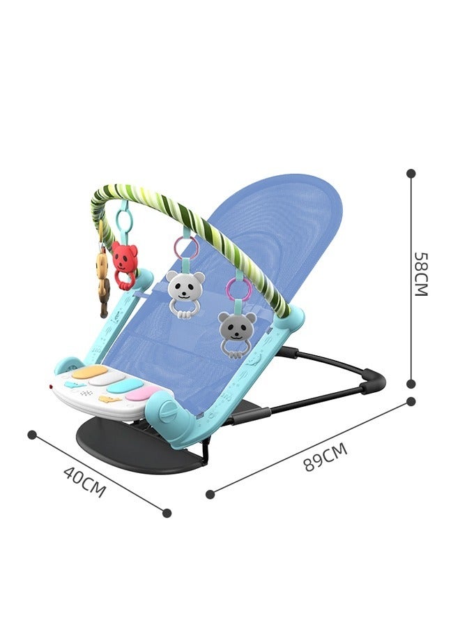 Baby Bounce Toddler Rocking Chair With Musical Toy And Rack