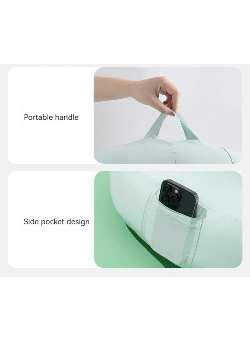 2 in 1 Baby Nursing Pillow Baby Feeding Pillow Newborn Feeding Pillow Anti Spitting Slope Pad Anti Overflow Milk Choking Bed, Middle Bed