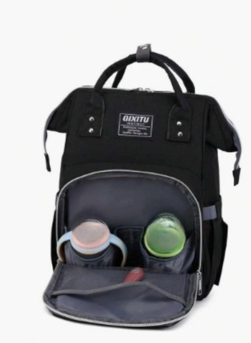 Classic Black Mums Baby Travel Bag