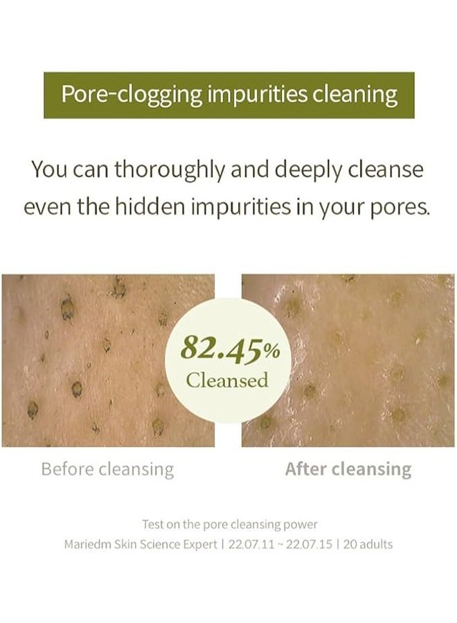Mugwort Gel Cleanser 150ml, Mugwort Extract 60%, Natural Herbal Cleanser, Calming and Soothing Skin, Micro Cleansing Gel Suitable for All Kinds of Skin