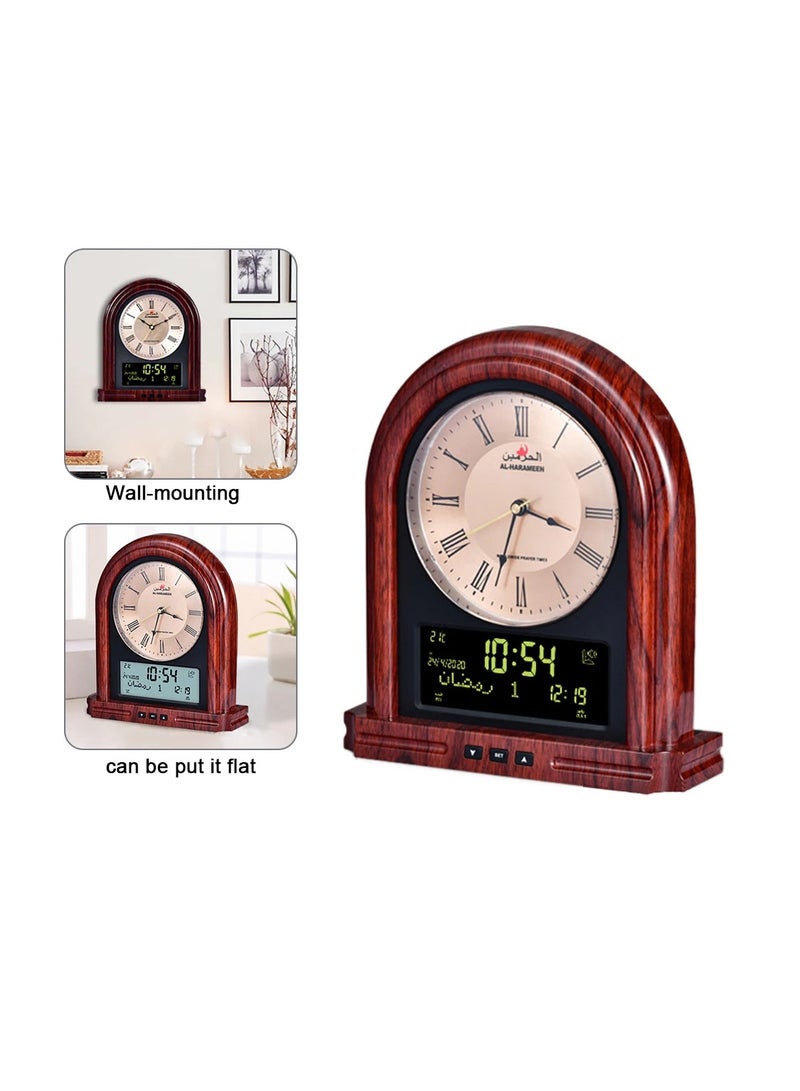 Wireless Digital Azan Mosque Prayer Clock With Islamic Calendar Perfect For Ramadan And Home Decoration