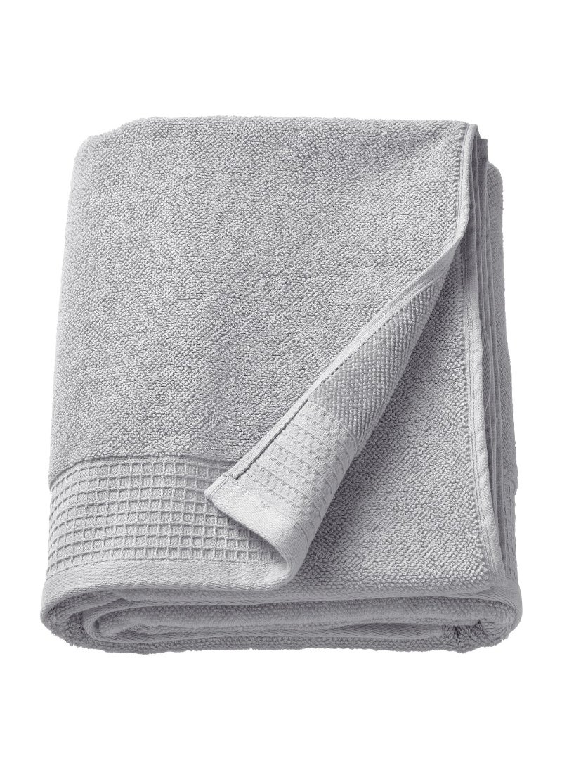 Bath Sheet Luxurious and Extra Large Premium Cotton Ultra Soft and Highly Absorbent Light Grey 100x150 cm