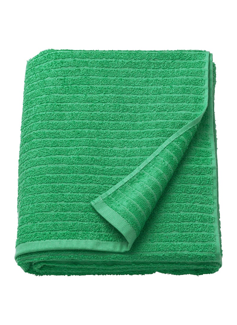 Bath Sheet Luxurious and Extra Large Premium Cotton Ultra Soft and Highly Absorbent Bright Green 100x150 cm