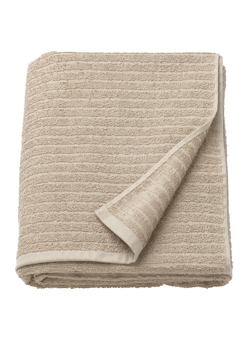 Bath Sheet Luxurious and Extra Large Premium Cotton Ultra Soft and Highly Absorbent light beige 100x150 cm