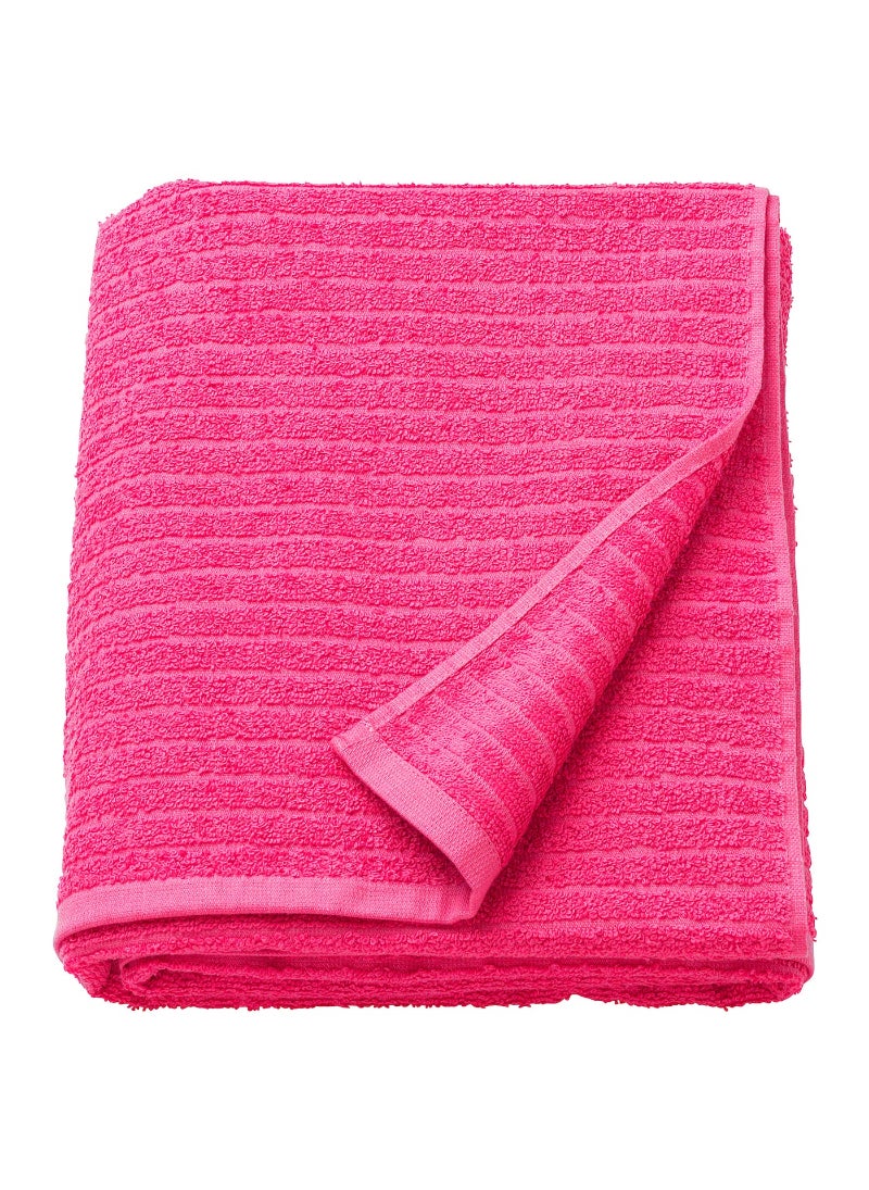 Bath Sheet Luxurious and Extra Large Premium Cotton Ultra Soft and Highly Absorbent Bright Pink 100x150 cm