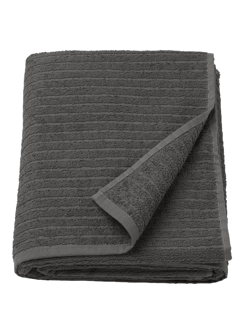 Bath Sheet Luxurious and Extra Large Premium Cotton Ultra Soft and Highly Absorbent Dark Grey 100x150 cm