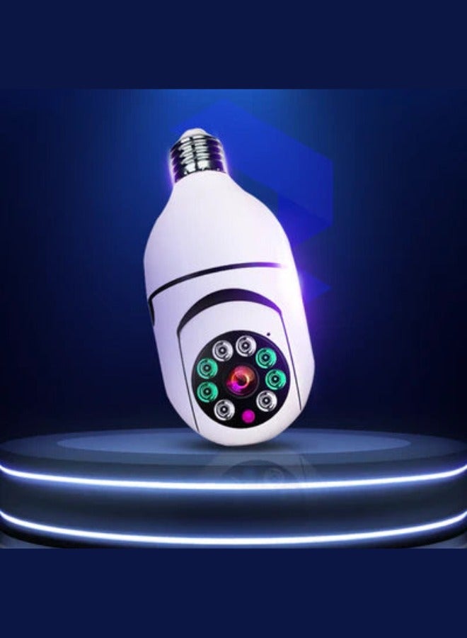 Smart Light Bulb Camera 3MP Full Color Pan Tilt 360 Degree Panoramic Auto Motion Tracking Two Way Audio smart home camera