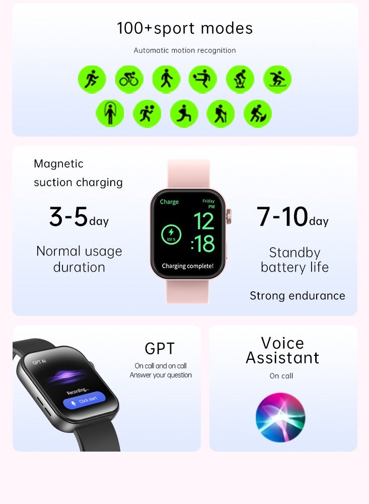 JS Fit 3 Wireless charging Bracelet Advanced Health & Fitness Tracker