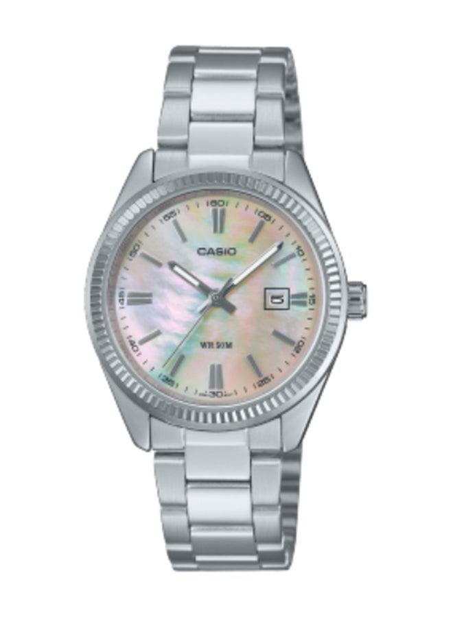 Analog Stainless Steel Band Round  Shape  Wrist Watch LTP-1302DS-4AVDF