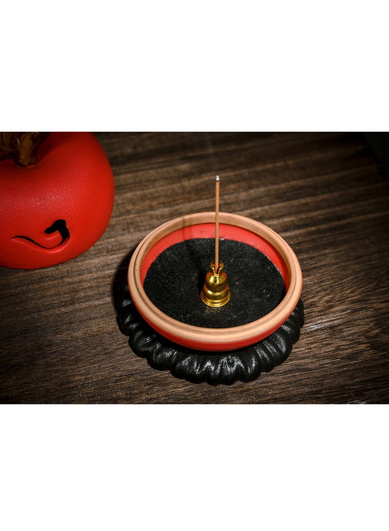 Ceramic Incense Burner Holder, Censer Porcelain Decorative, Incense Ash Catcher Tray for Office Yoga, Relaxation, Livingroom, Home Decoration.