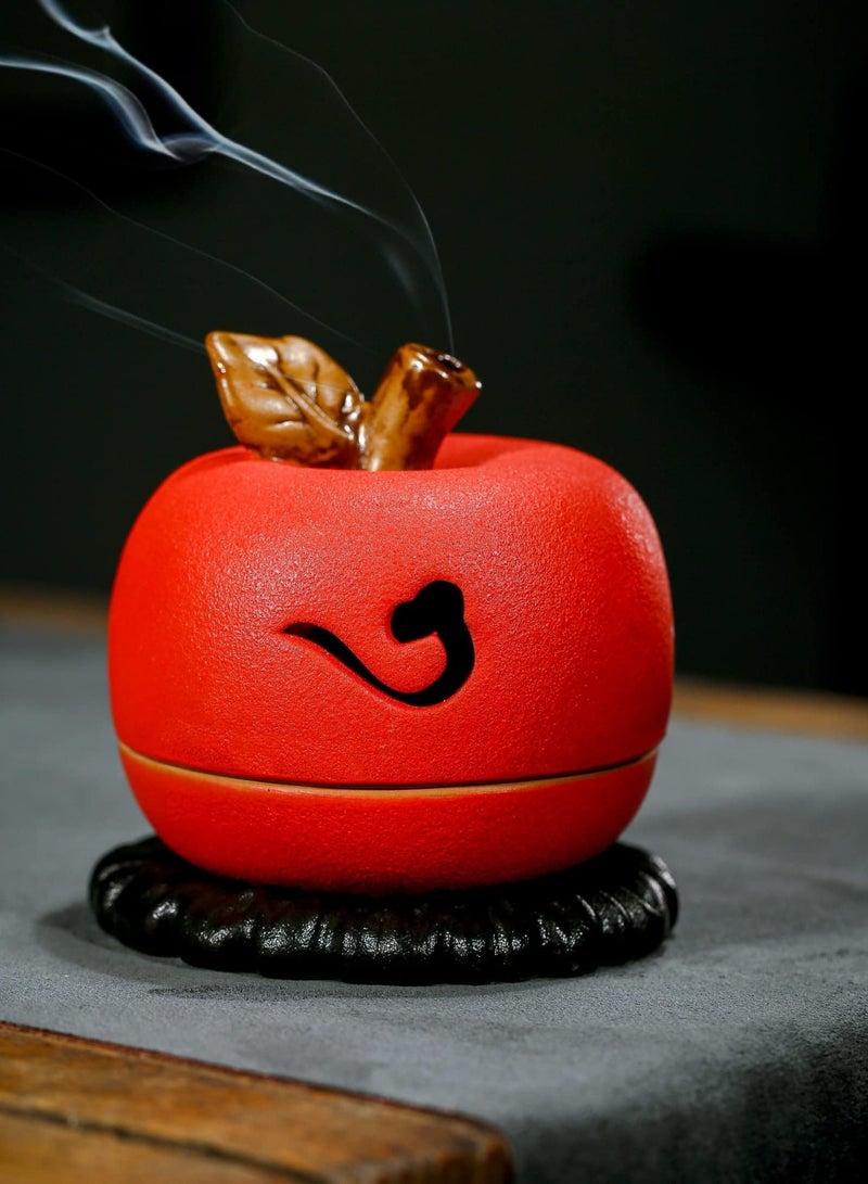 Ceramic Incense Burner Holder, Censer Porcelain Decorative, Incense Ash Catcher Tray for Office Yoga, Relaxation, Livingroom, Home Decoration.