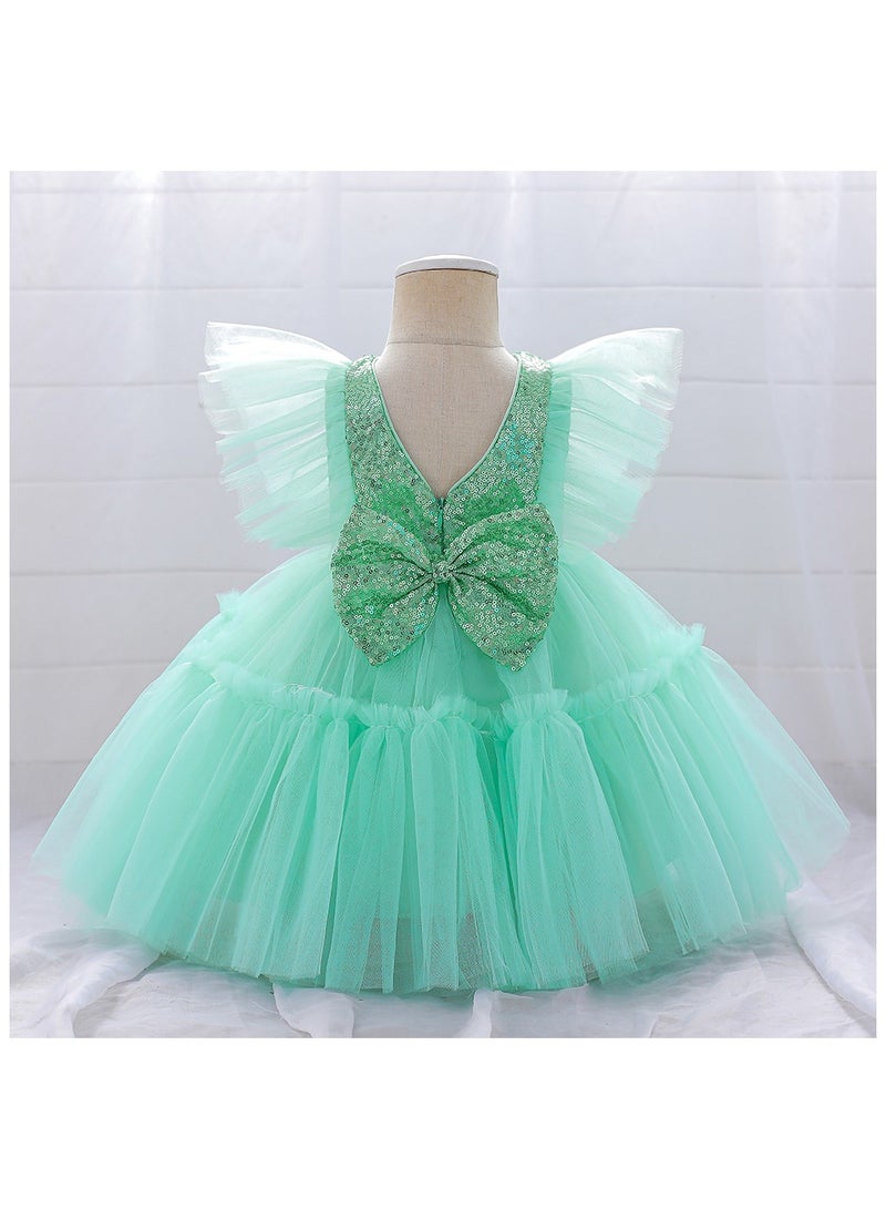 Alice Butterfly Light Green Party Dress