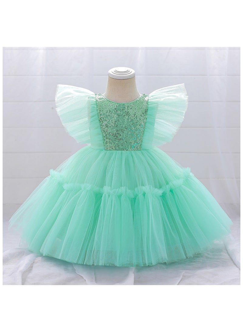 Alice Butterfly Light Green Party Dress