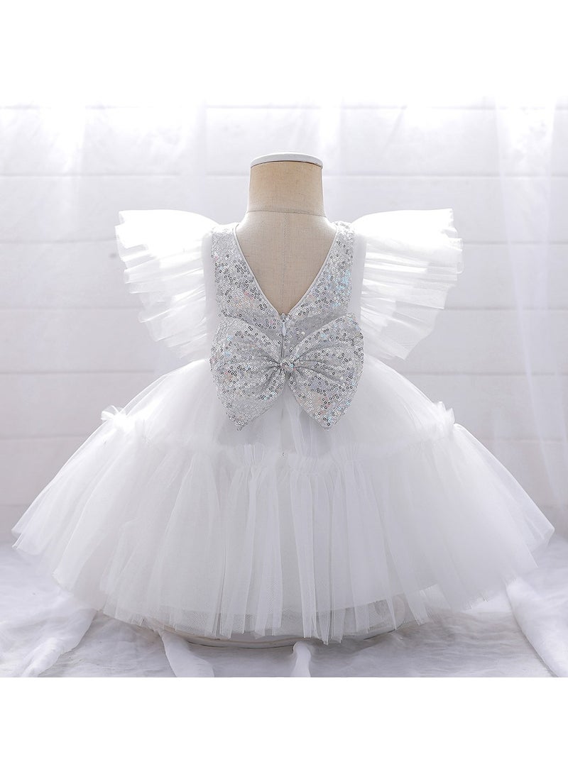 Alice Butterfly White Party Dress