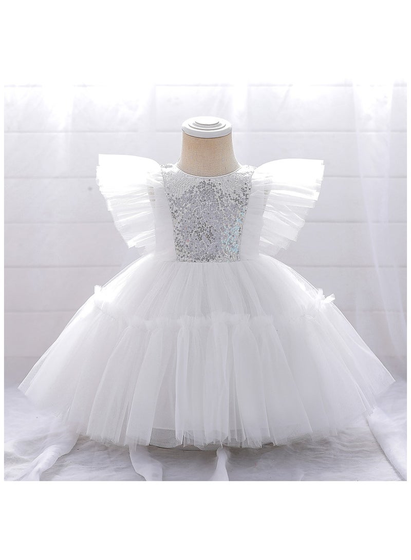 Alice Butterfly White Party Dress