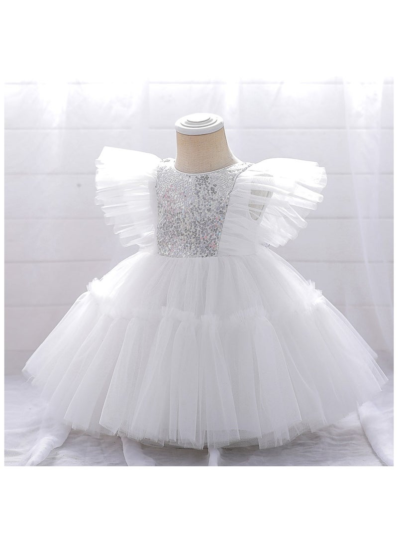 Alice Butterfly White Party Dress