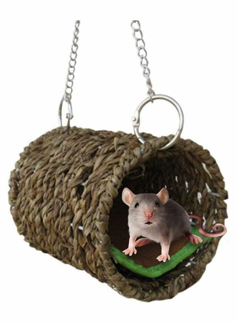 Pet Hammock Hamster Hanging Toy 3 Piece Set House Hanging Bed Cage Toys for Small Animal