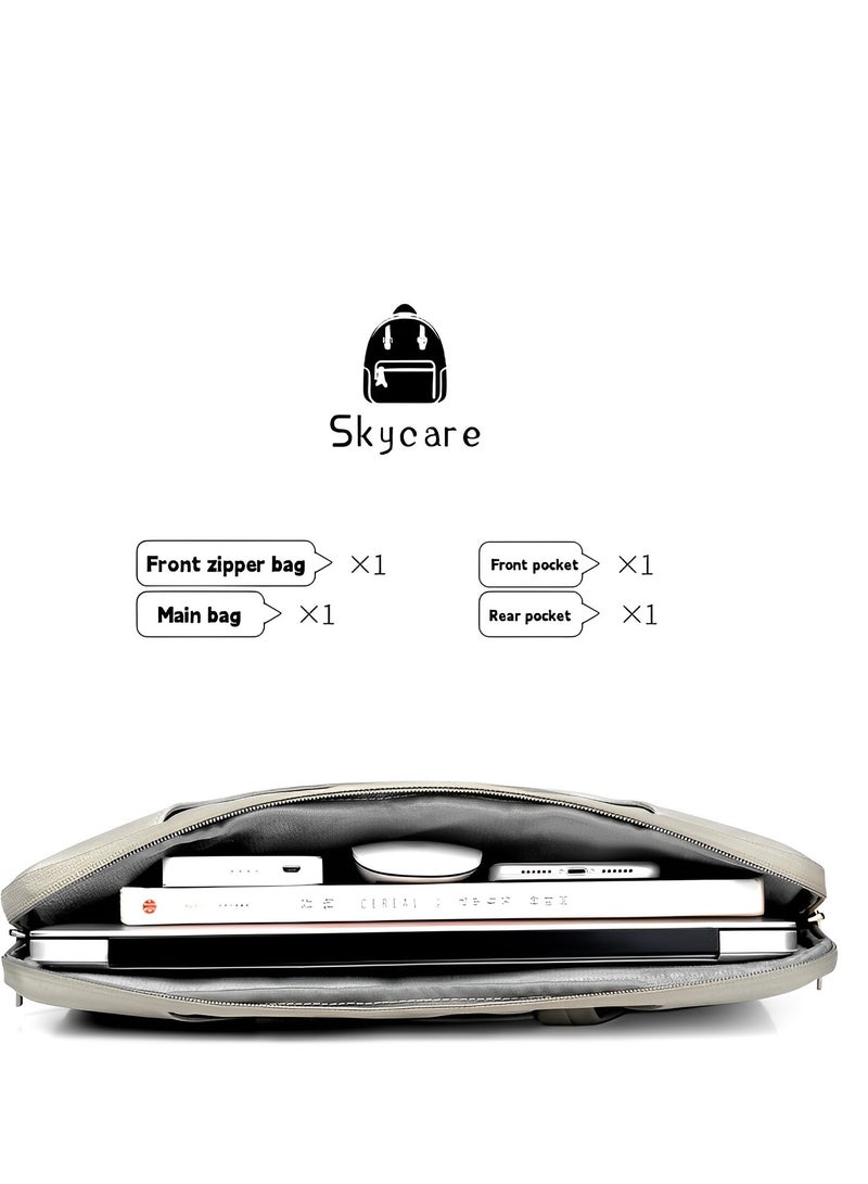 Skycare Laptop Bag 15.6 Inch, Waterproof Laptop Sleeve Case Business Briefcase, 13-14-15.6 Inch Laptop Carrier,Shoulder Bag for Men and Women