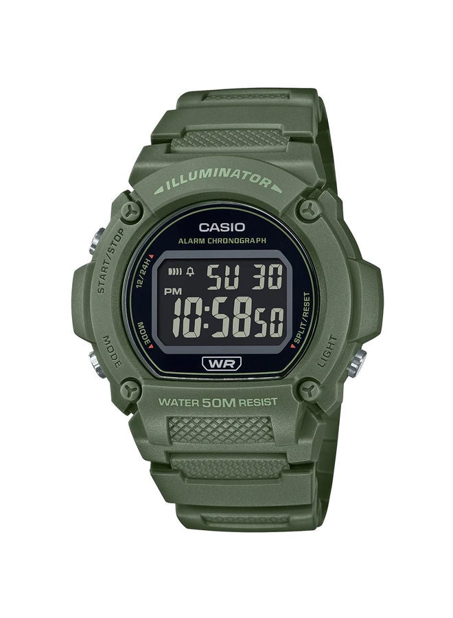 Resin Digital Watch W-219HC-3BVDF