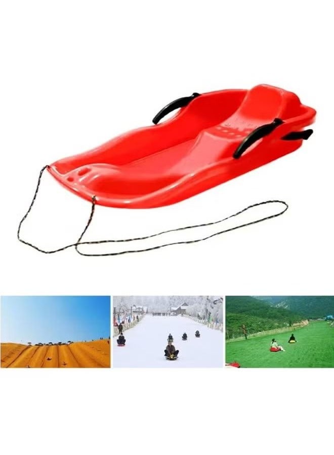 Outdoor sports plastic sand ski, snowboard, grass ski, red