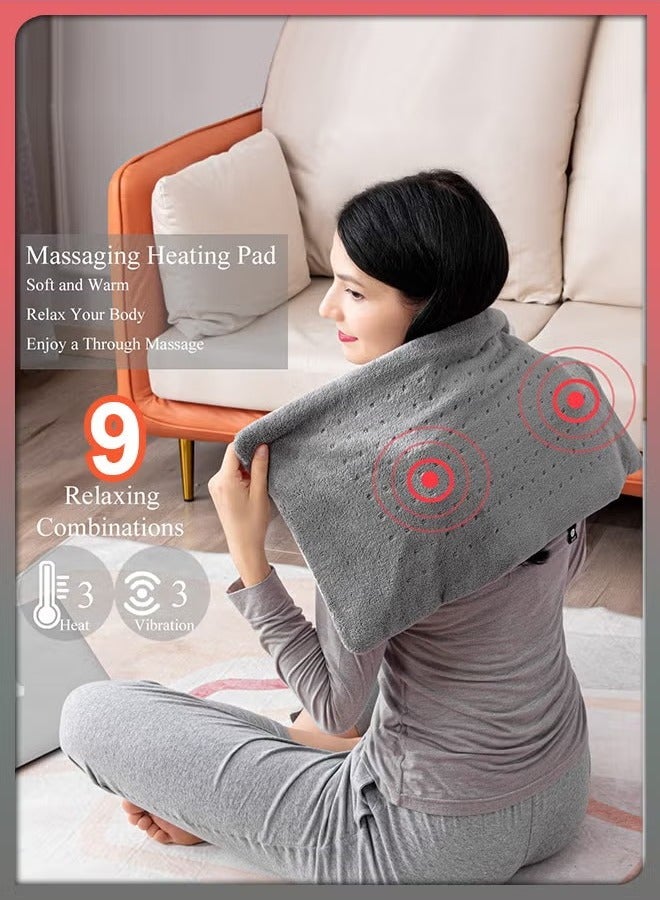 Ultimate Heated Massage Blanket Full Body Relief with Weighted Comfort and Targeted Therapy