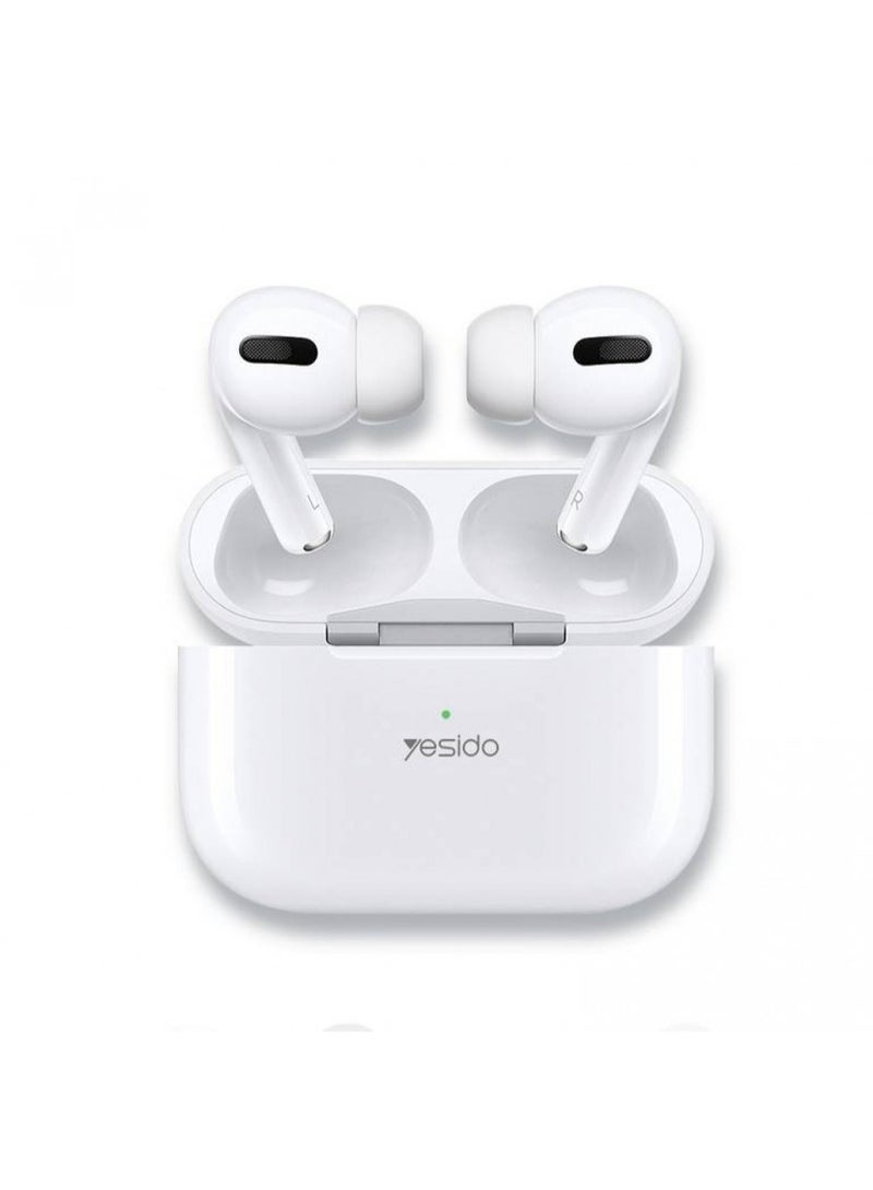 Yesido BT16 EARBUDS Bluetooth 5.1 Wireless Earphone  Enhanced Sound Quality - White