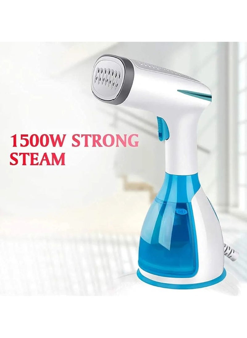 Mini Travel Steamer with Detachable 290ml Water Tank, Auto-Off, Clothing Steam Iron, Automatic/manual Steam, for Home Office (Color : Blue)