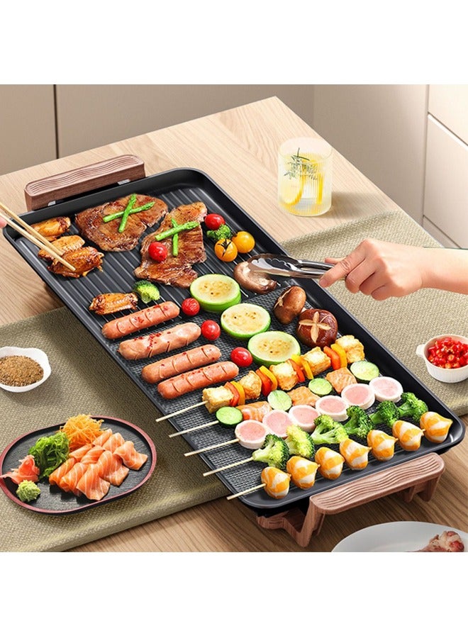 Multi-Function Electric Barbecue Oven Grilled Pan with 5 Temperature Adjustment