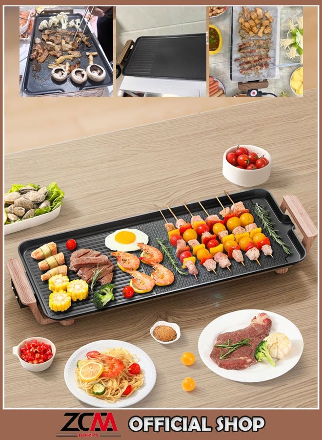 Multi-Function Electric Barbecue Oven Grilled Pan with 5 Temperature Adjustment