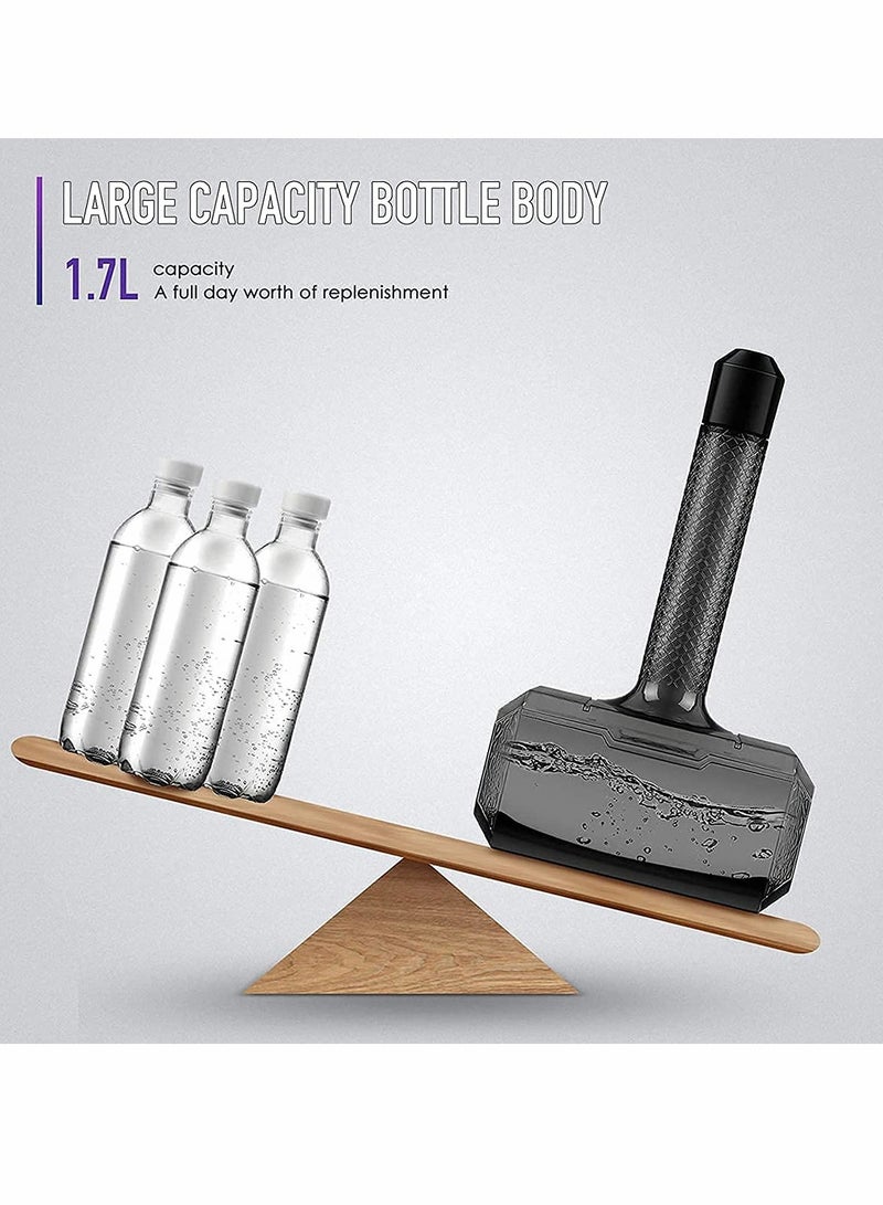 Water Bottle Sports for Thor Hammer Shaped Large Capacity BPA Free Drinking Container Gym Bodybuilding Hiking