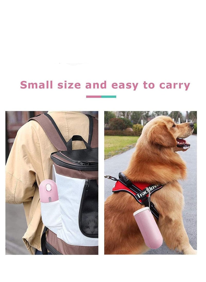 Dog Water Bottle Portable Pet Dispenser Retractable Antibacterial Food Grade Leak Proof Puppy Water Dispenser Outdoor Drink Bottle Bowl for Pet Walking Travelling Drinking 300ml