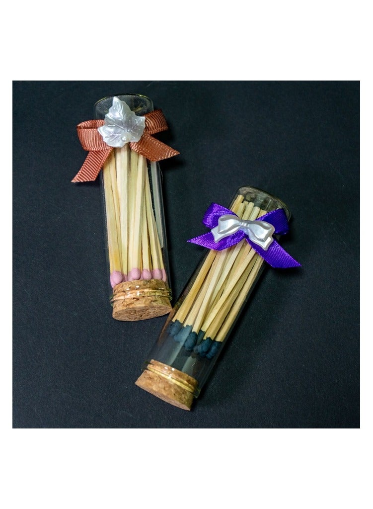 5 Pcs Aromatic Rose Candle with Matchsticks