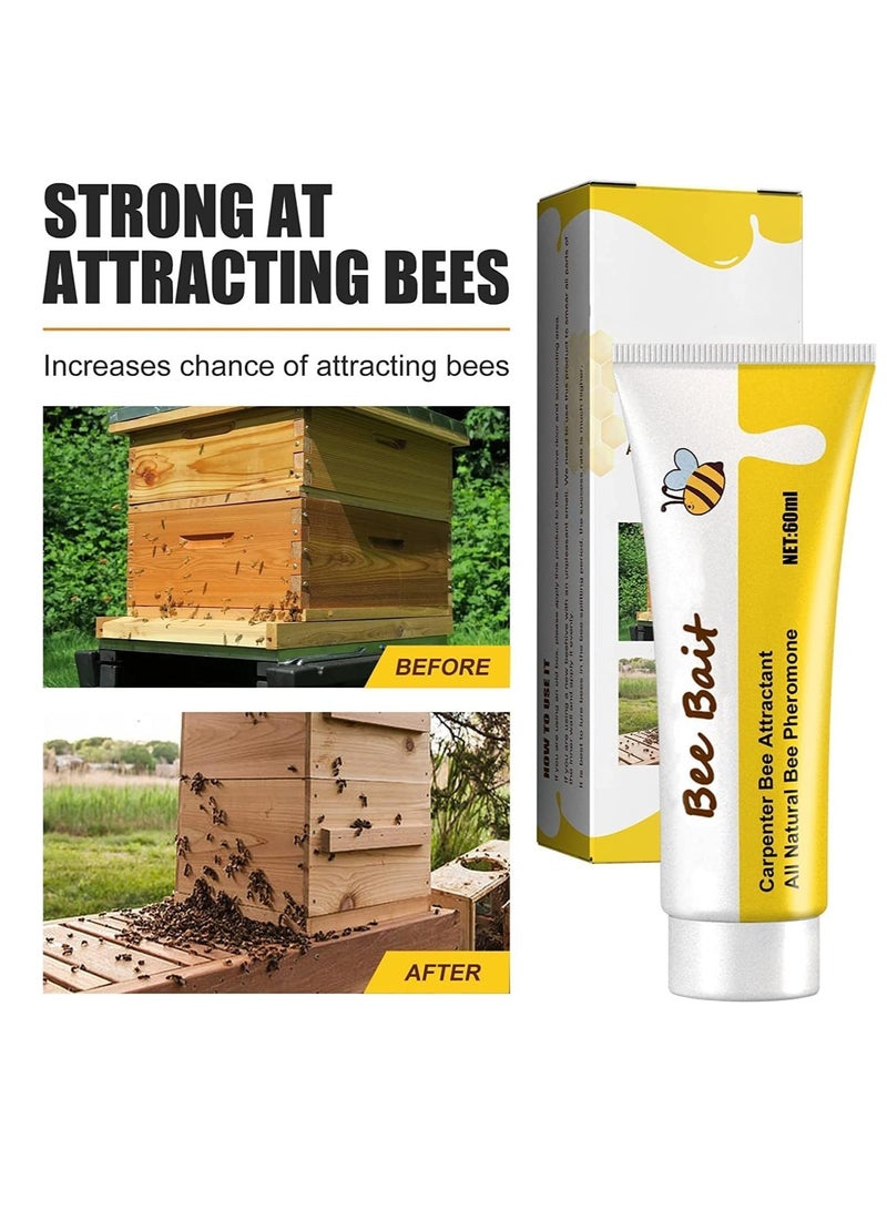 Bee House Attractant 3 Pieces Carpenter Bee Bait Unique Solitary Pollinator Supplies All Natural Bee Bait for Bee or Leaf Cutter Bee Nesting Kits