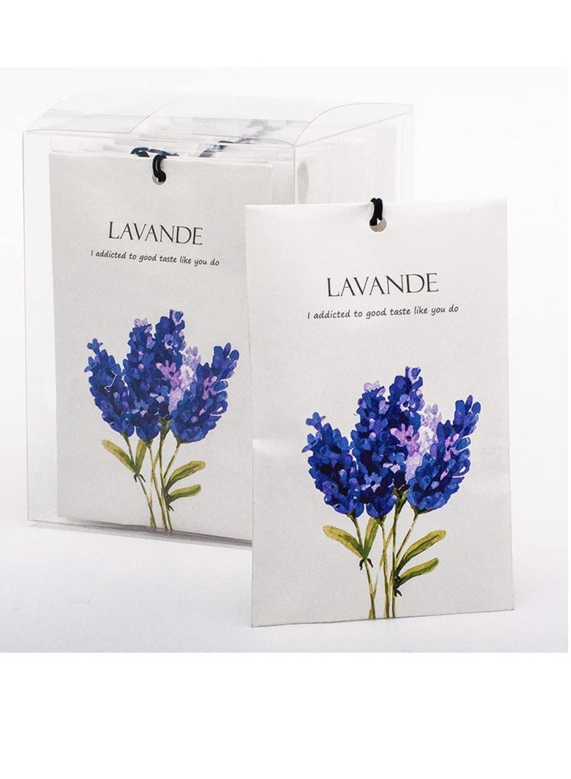 Lavender Sachet 1Box 12Pcs Lavender Dried Flower Bag Scent Sachet Drawer Freshener Lavender Closet Air Freshener Scented Drawer Deodorizer Freshener for Drawers Closet Home Car Fragrance Product