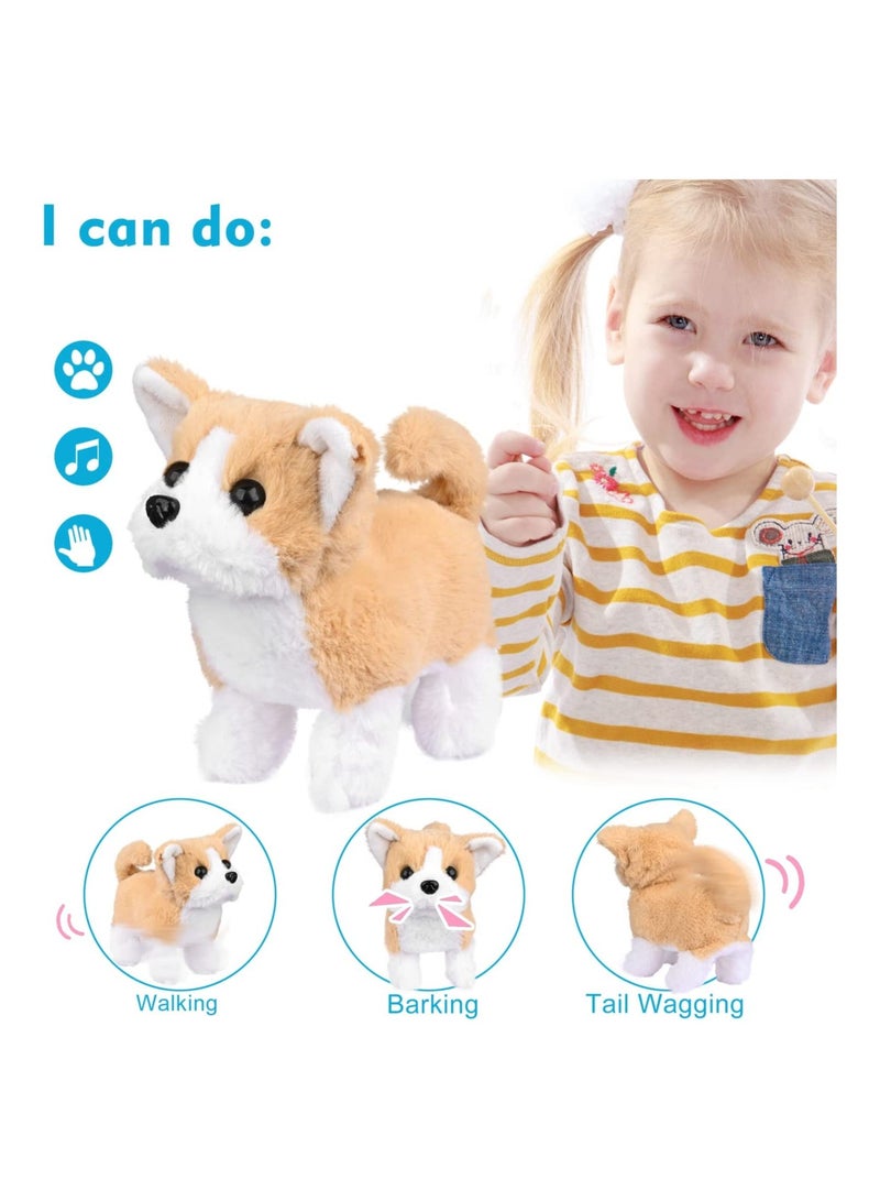 Interactive Plush Golden Retriever Toy, Electronic Pet Dog with Walking, Barking, Tail Wagging, and Stretching Features, Perfect Companion Animal for Kids