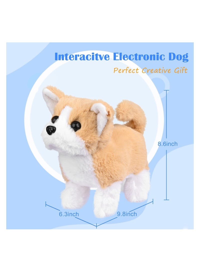 Interactive Plush Golden Retriever Toy, Electronic Pet Dog with Walking, Barking, Tail Wagging, and Stretching Features, Perfect Companion Animal for Kids