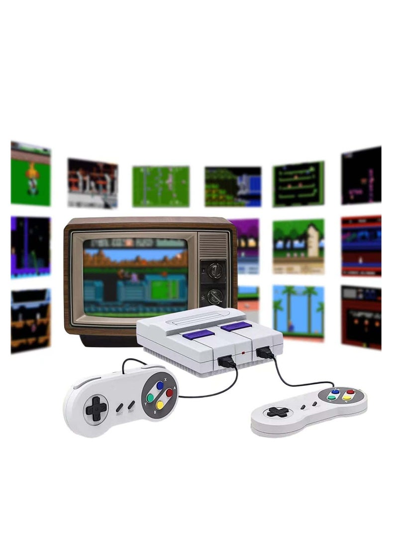 Retro 8bit Game Console with 400 Builtin Games and 2 Controllers Plug and Play Entertainment for Kids and Adults AV Output for TV