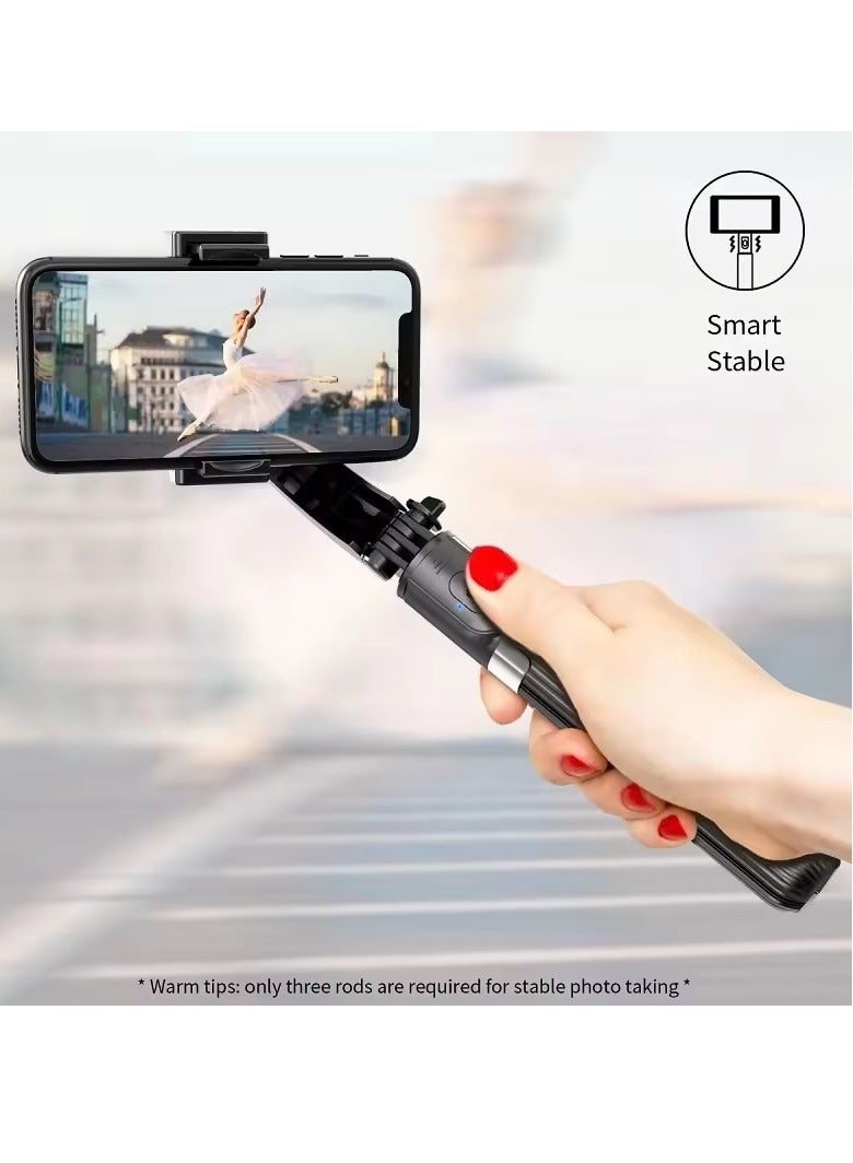 L08 One Axis Gimbal Stabilizer Smart Rotating Vlog Photo Selfie Stick Tripod for Smartphone