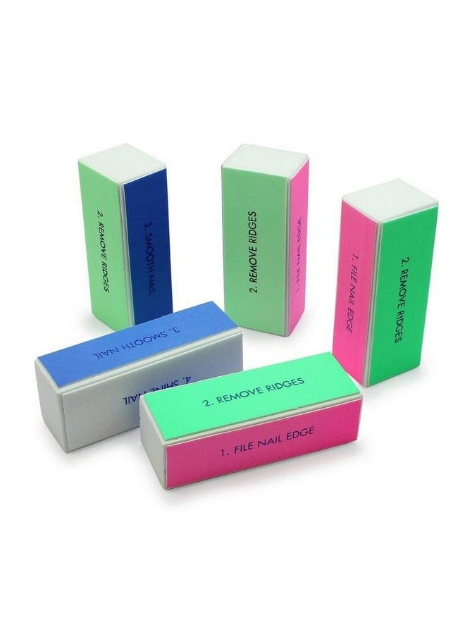 5Pcsset Nail Art Buffer Block Nail File For Nail Polish Uv Gel Manicure Pedicure Buffing Sanding Polish (Flower)