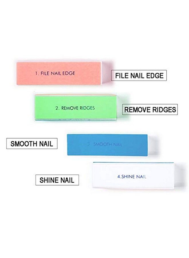 5Pcsset Nail Art Buffer Block Nail File For Nail Polish Uv Gel Manicure Pedicure Buffing Sanding Polish (Flower)