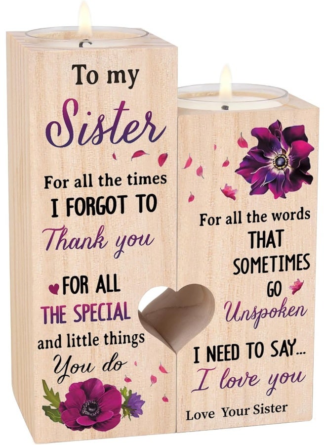 Huixi  Sisters Gifts From Sister - Sister Birthday Gifts From Sister, Unique Gifts For Sister, Best Sister Gift Ideas For  Thanksgiving, Personalized Thank You Gifts(To My Sister)