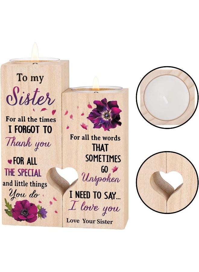 Huixi  Sisters Gifts From Sister - Sister Birthday Gifts From Sister, Unique Gifts For Sister, Best Sister Gift Ideas For  Thanksgiving, Personalized Thank You Gifts(To My Sister)