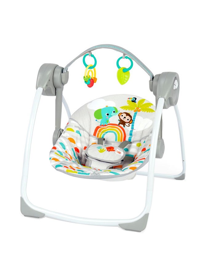 Playful Paradise Portable Compact Automatic Baby Swing With Music, Newborn +