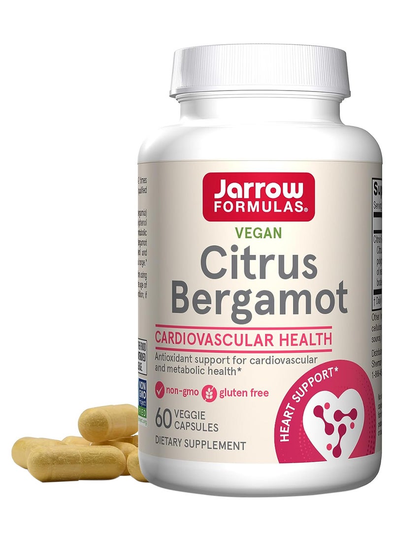 Citrus Bergamot 500 Mg Cardiovascular And Normal Metabolic Health Dietary Supplement 60 Servings - Packaging May Vary