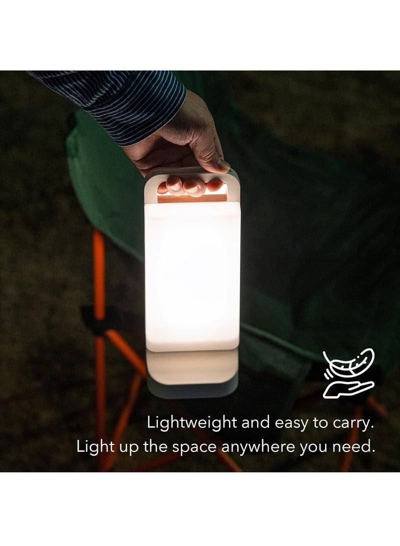 Solar Camping Lights Rechargeable Lantern 4400mAh 80 Hours Battery Life for Tent, Emergency Outages, LED Dimmable Lamp Indoor/Outdoor Use [Energy Class A]