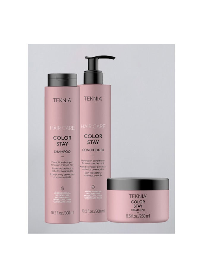 Lakme Teknia Color Stay Shampoo, Conditioner & Treatment - Pack of 3